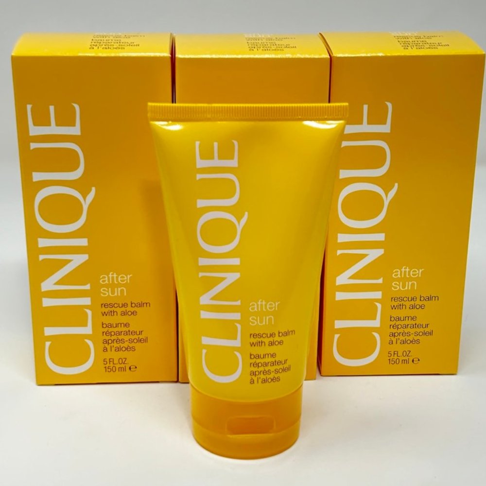 3 pack of Clinique After Sun Rescue Balm with Aloe 5oz New in Box    Full Size - Picture 2 of 3
